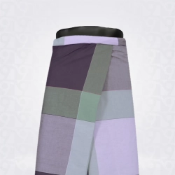 Granite Green Grey White Checked Cotton Lungi